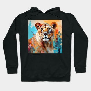 Lioness Painting Hoodie